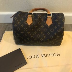 Authentic Louis Vuitton Speedy30 receipt included